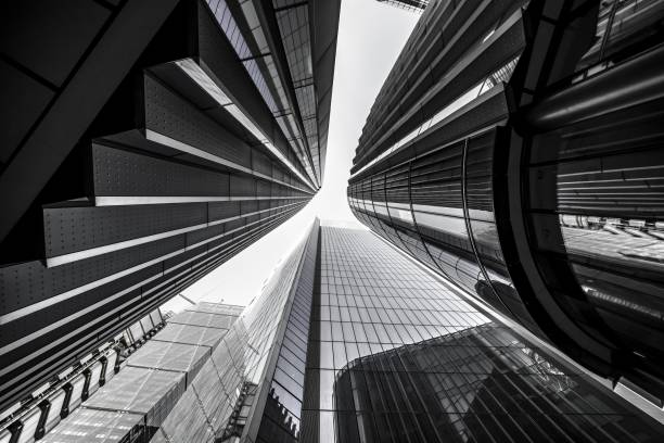 Black-and-white architectural study